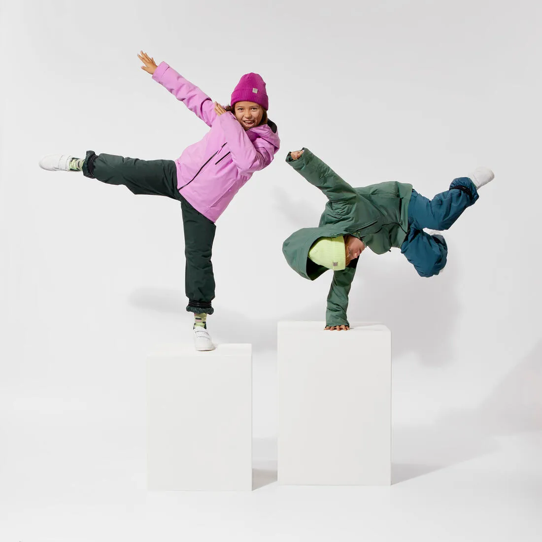 CHILDREN'S WARM AND WATERPROOF SKI TROUSERS  -500 PNF