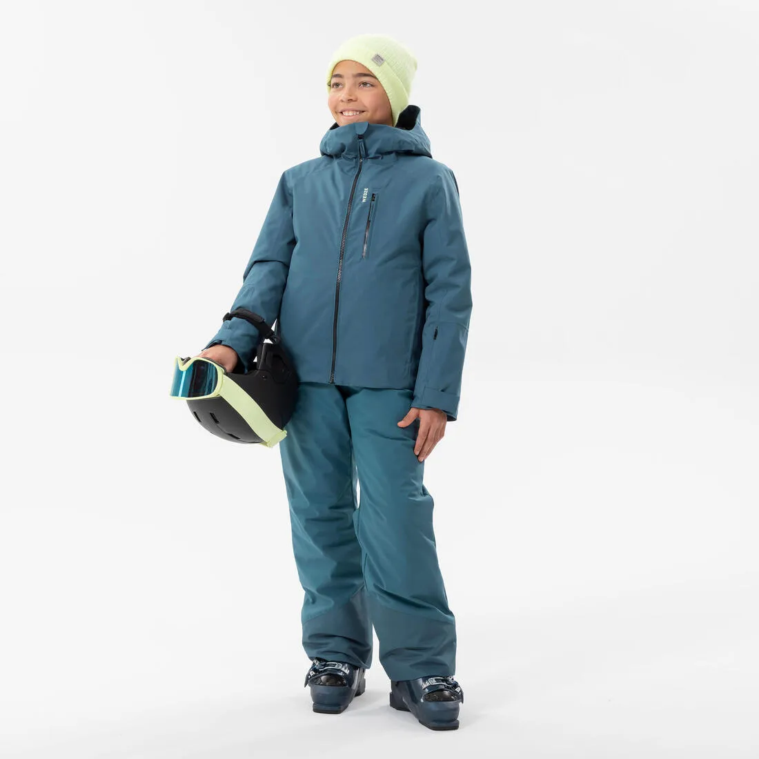 CHILDREN'S WARM AND WATERPROOF SKI TROUSERS  -500 PNF