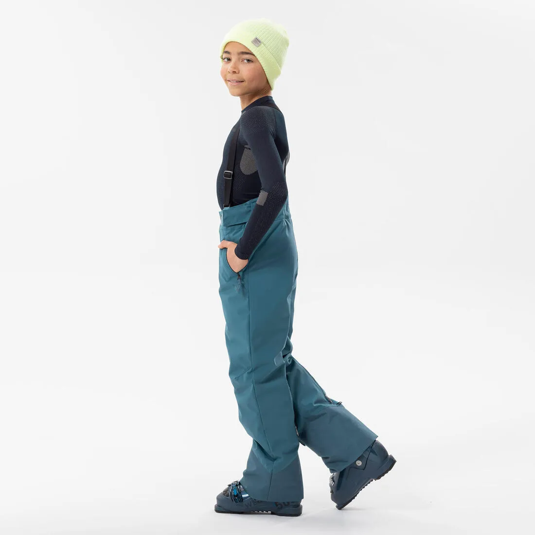 CHILDREN'S WARM AND WATERPROOF SKI TROUSERS  -500 PNF