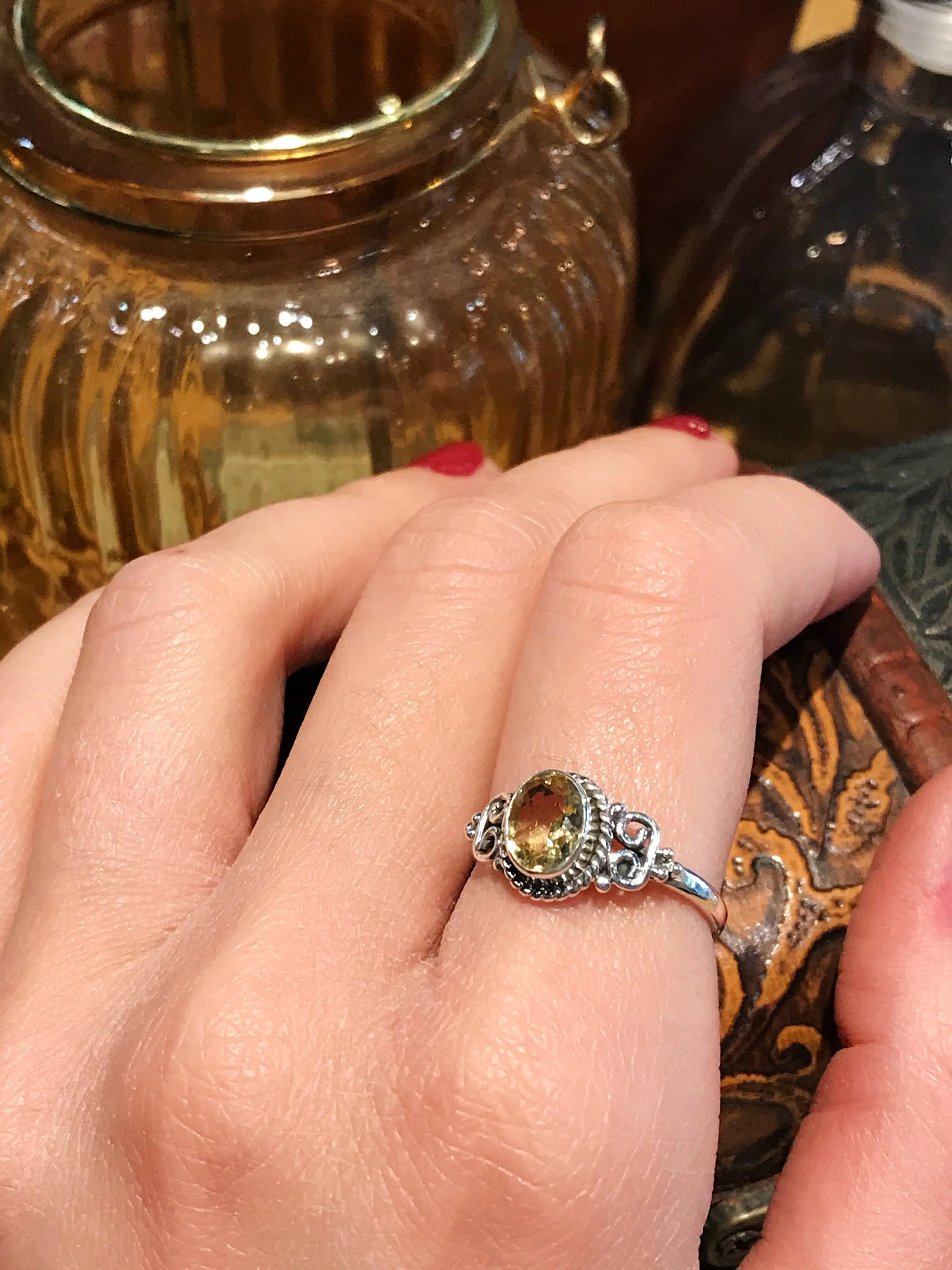 Citrine Alta Ring (US 8)