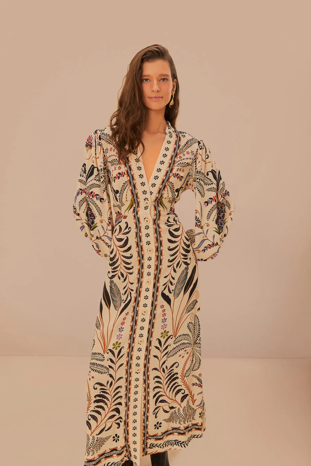 Classic Nature Sand Maxi Dress