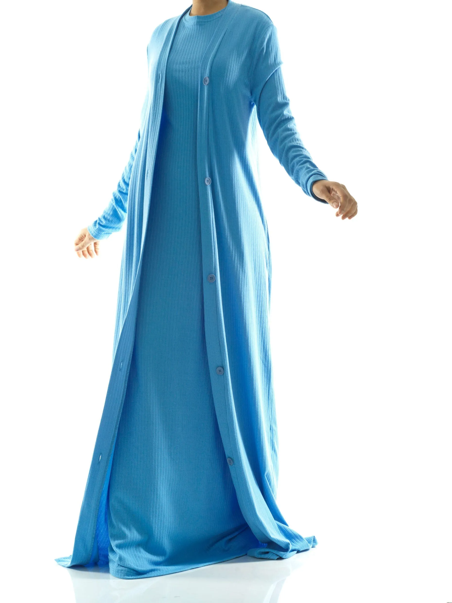 Classy and graceful matching set modest dress