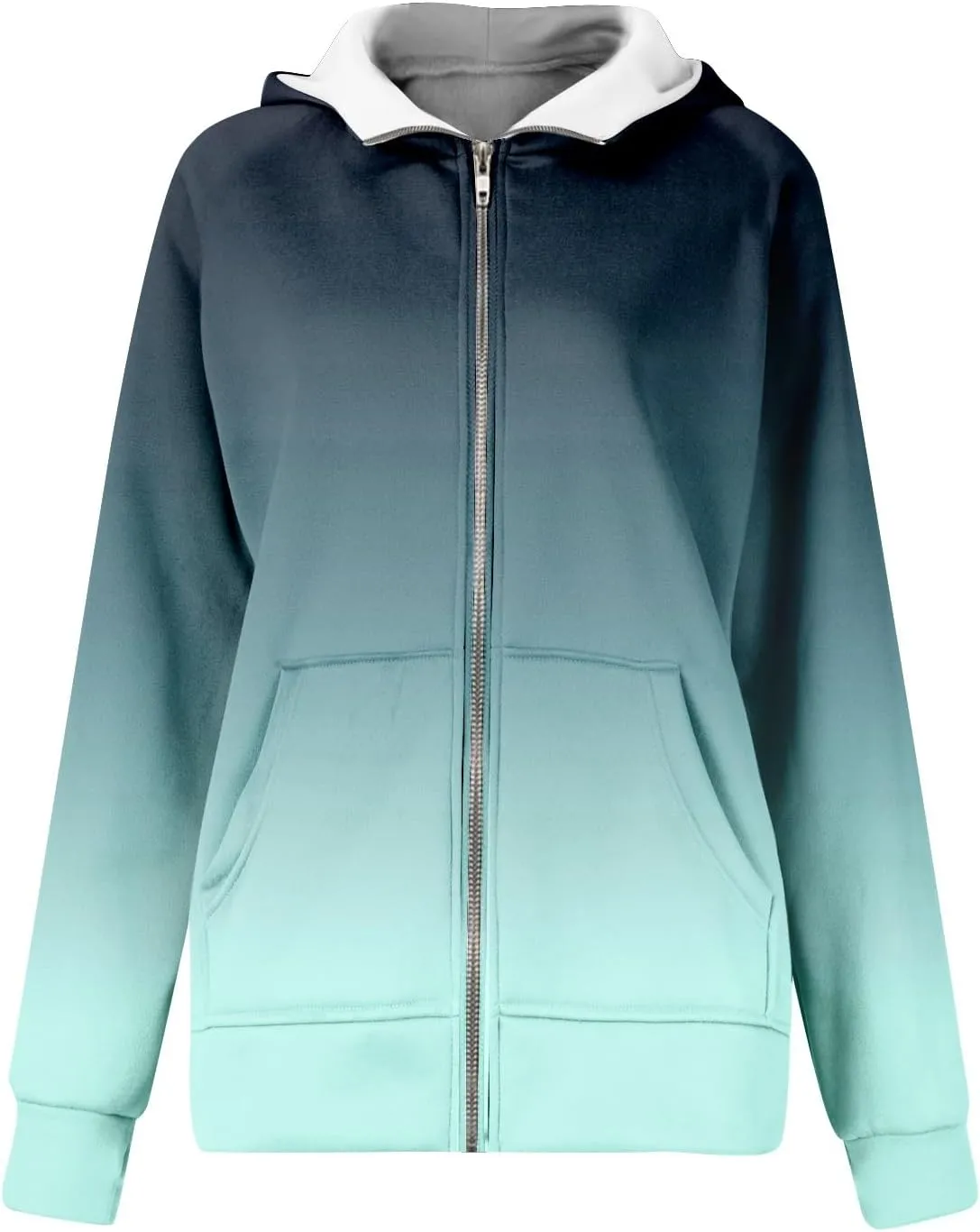 Cropped Hoodie Women Zip Pullover Thumb Hole Fall Hoodies Comfy Solid Long Sleeve Shirts Winter Clothes With Pockets