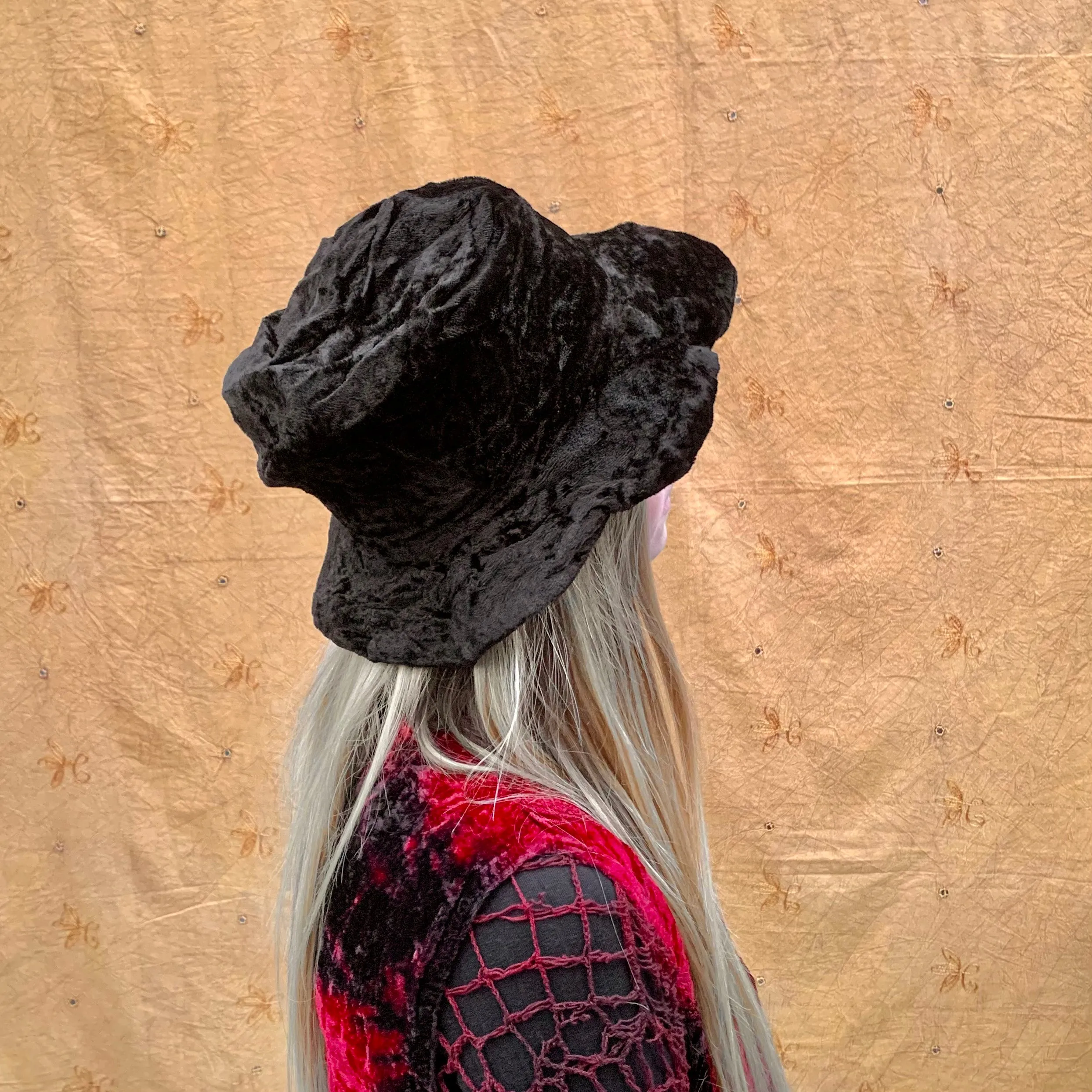 Crushed Velvet Bucket Hat