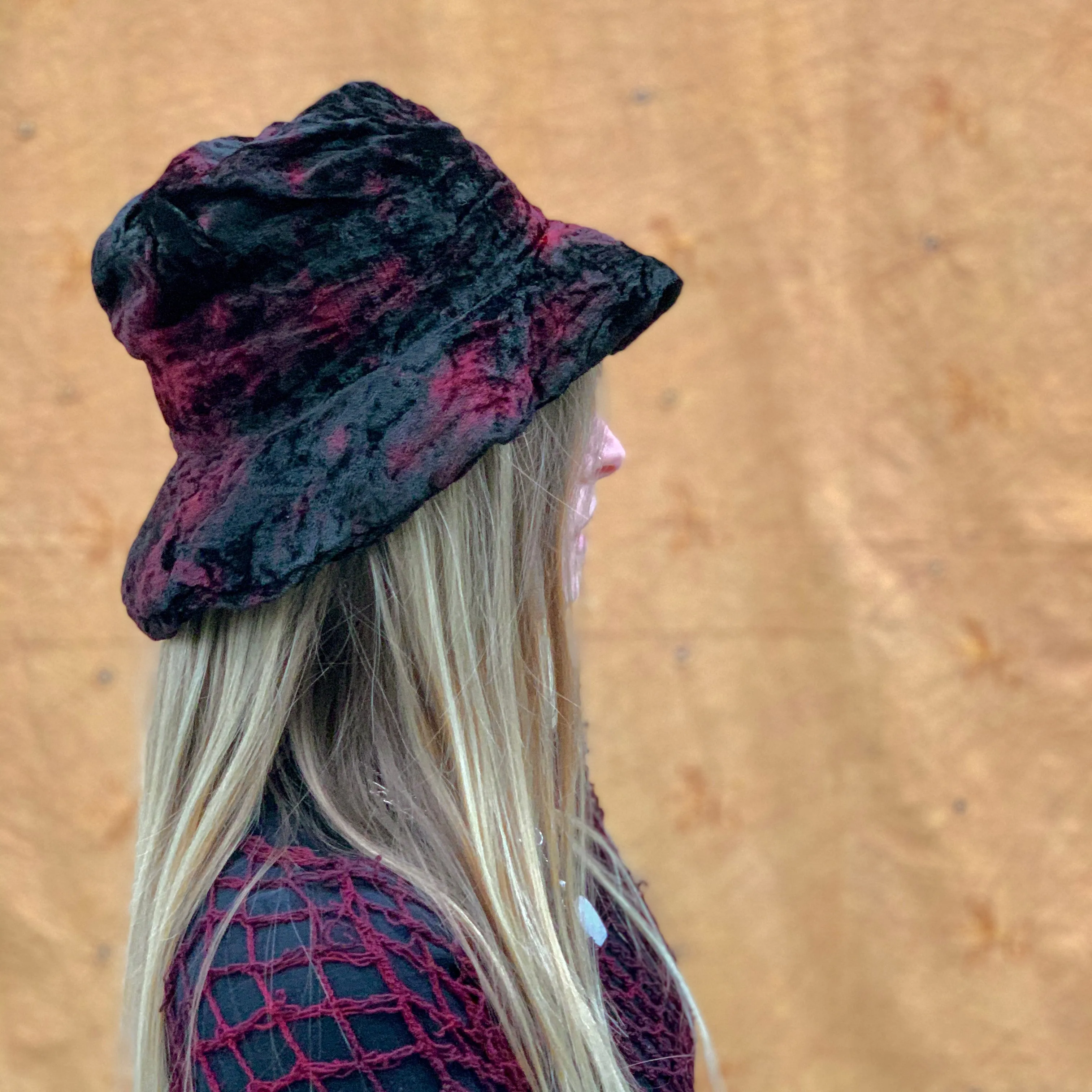 Crushed Velvet Bucket Hat