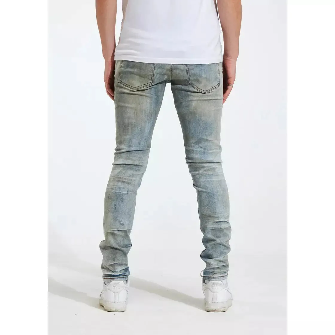 Crysp Denim Atlantic Light Blue Jeans w/Tears (CRYSP122-15)
