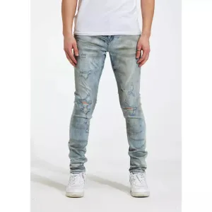 Crysp Denim Atlantic Light Blue Jeans w/Tears (CRYSP122-15)
