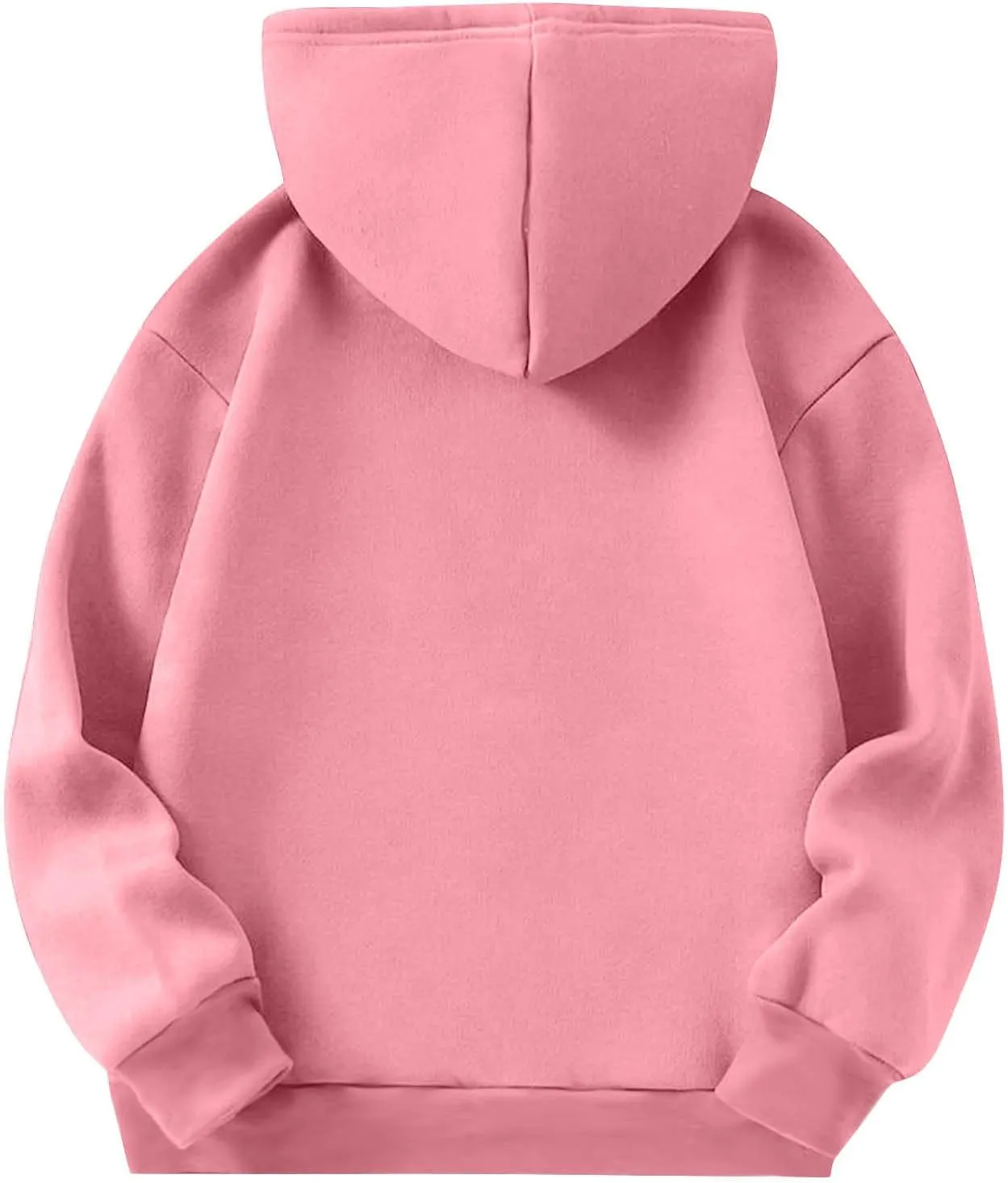 Cute Hoodies for Teen Girls Oversized Long Sleeve Fleece Hooded Sweatshirt Trendy Casual Solid Pocket Pullover Tops