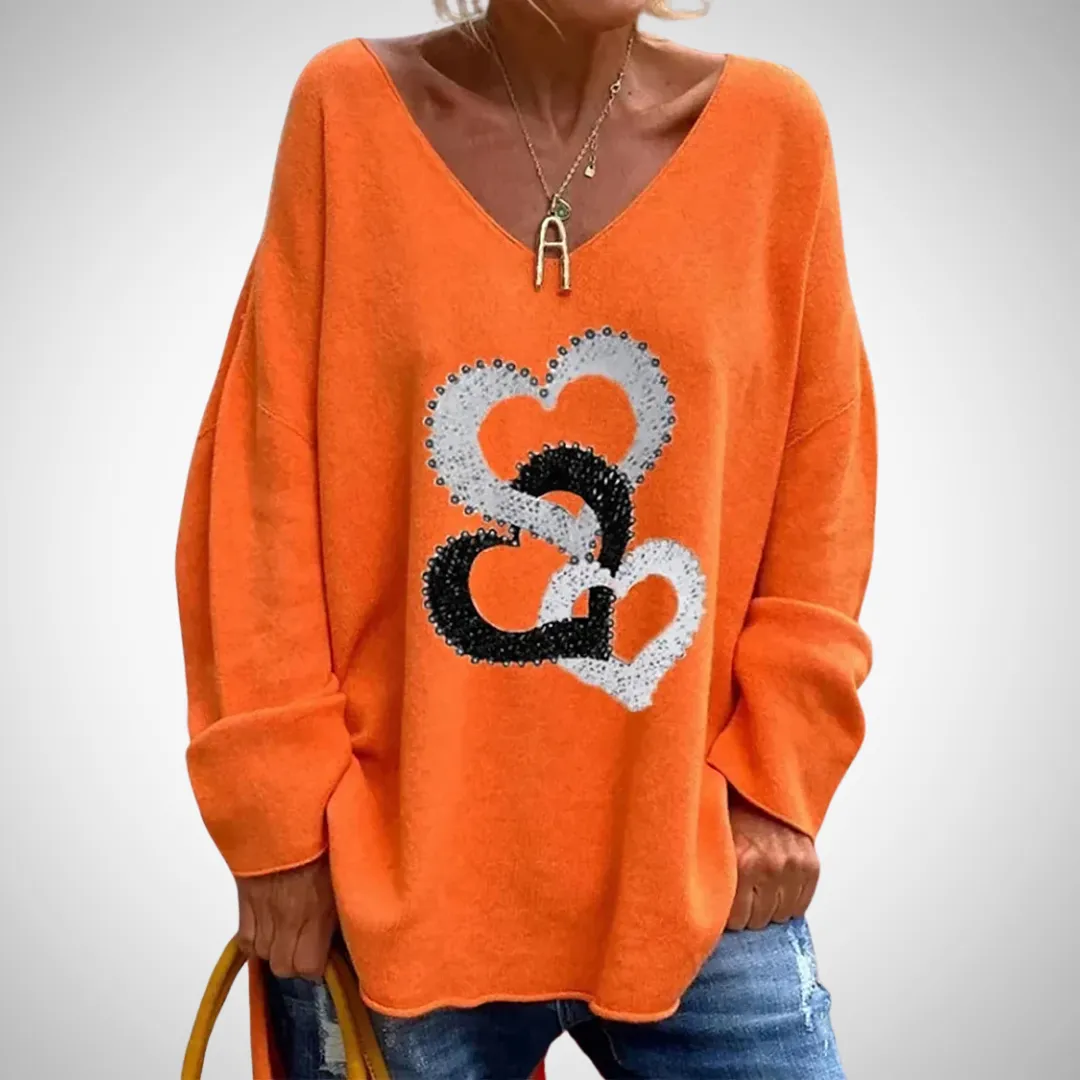 Danica Comfortable Graphic Sweater