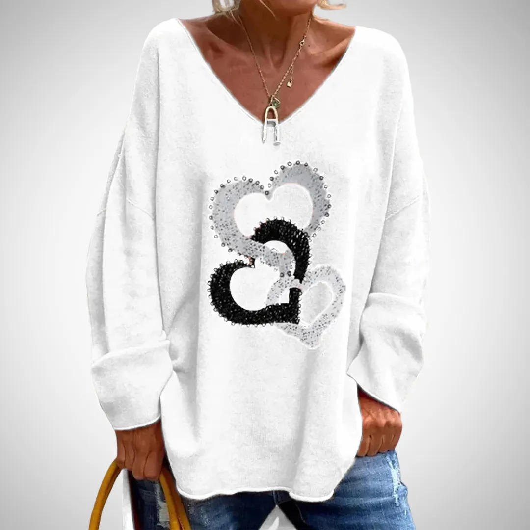 Danica Comfortable Graphic Sweater