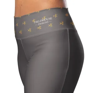Dark Gray Sustainable High-Waisted Flared Leggings  – 2XS-6XL