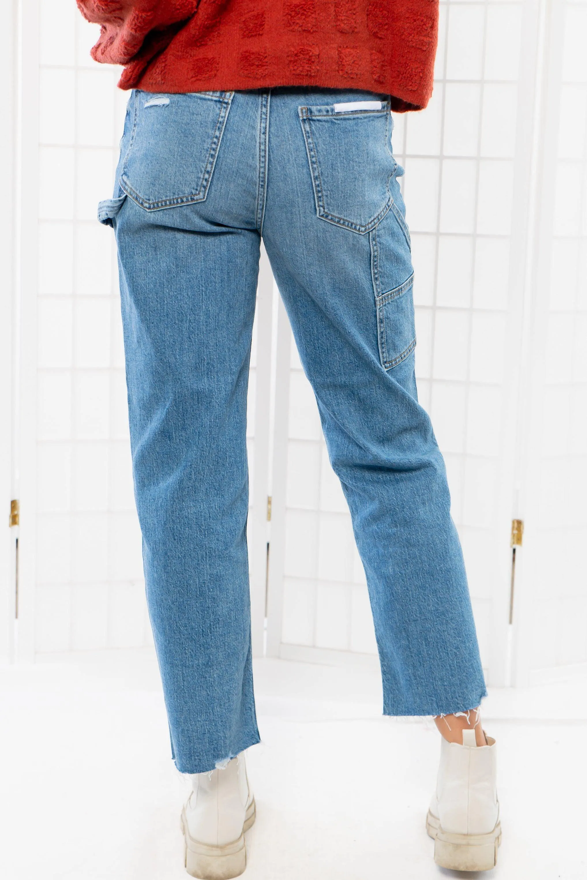 Daze Sundaze Utility Crop Straight Leg Jeans