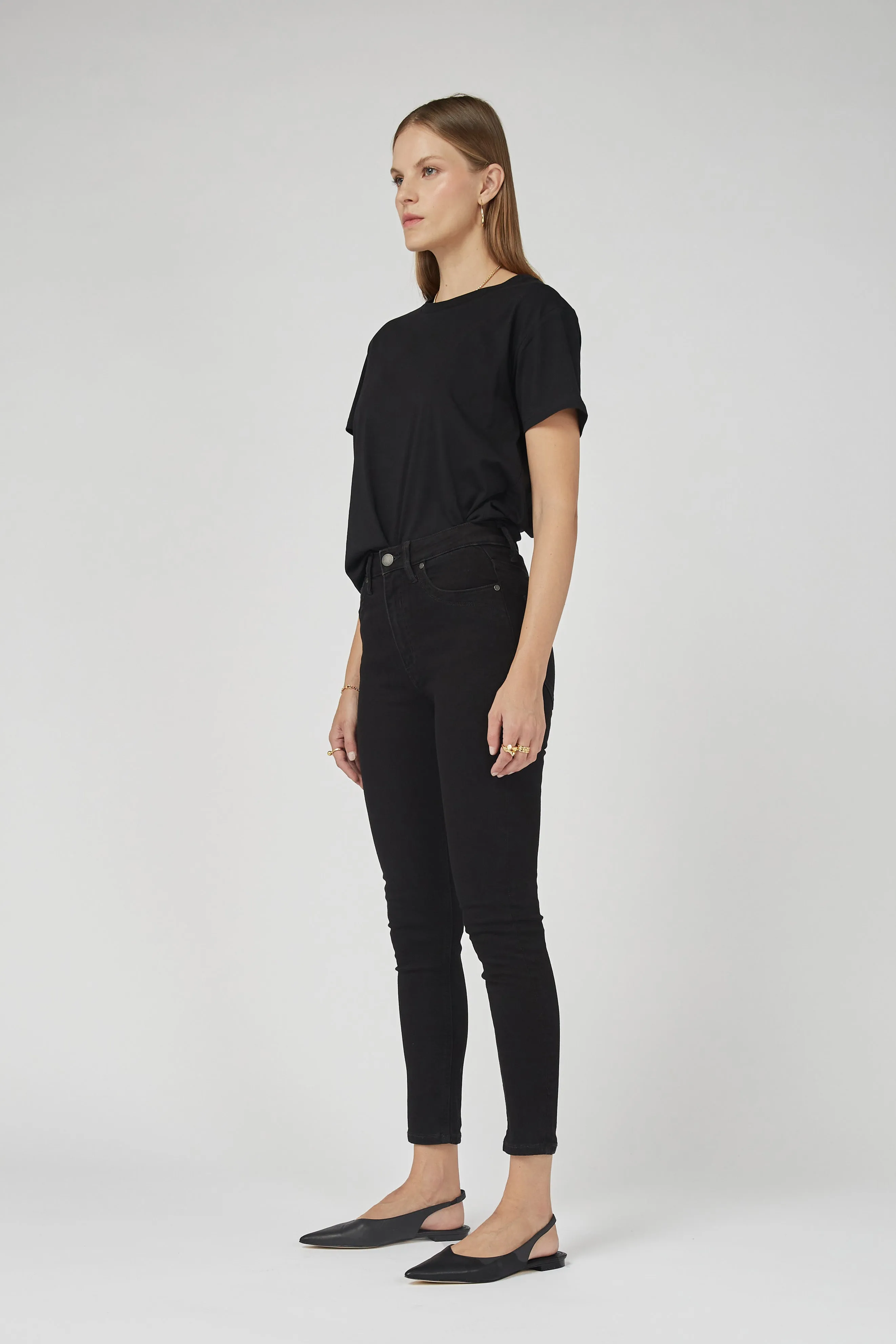 DCD High Waisted Black Jeans