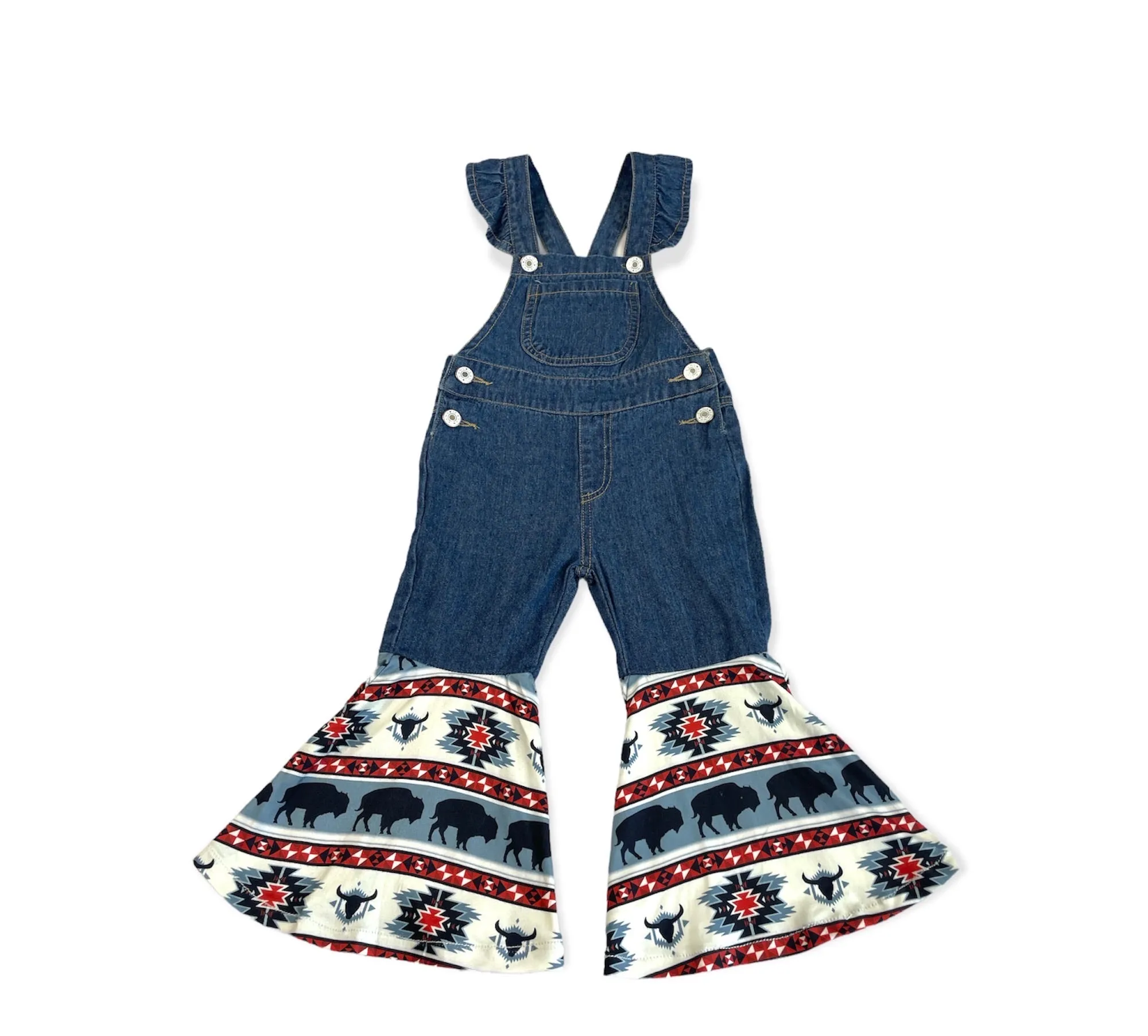 Denim and Buffalo Overalls Kid (6-7)