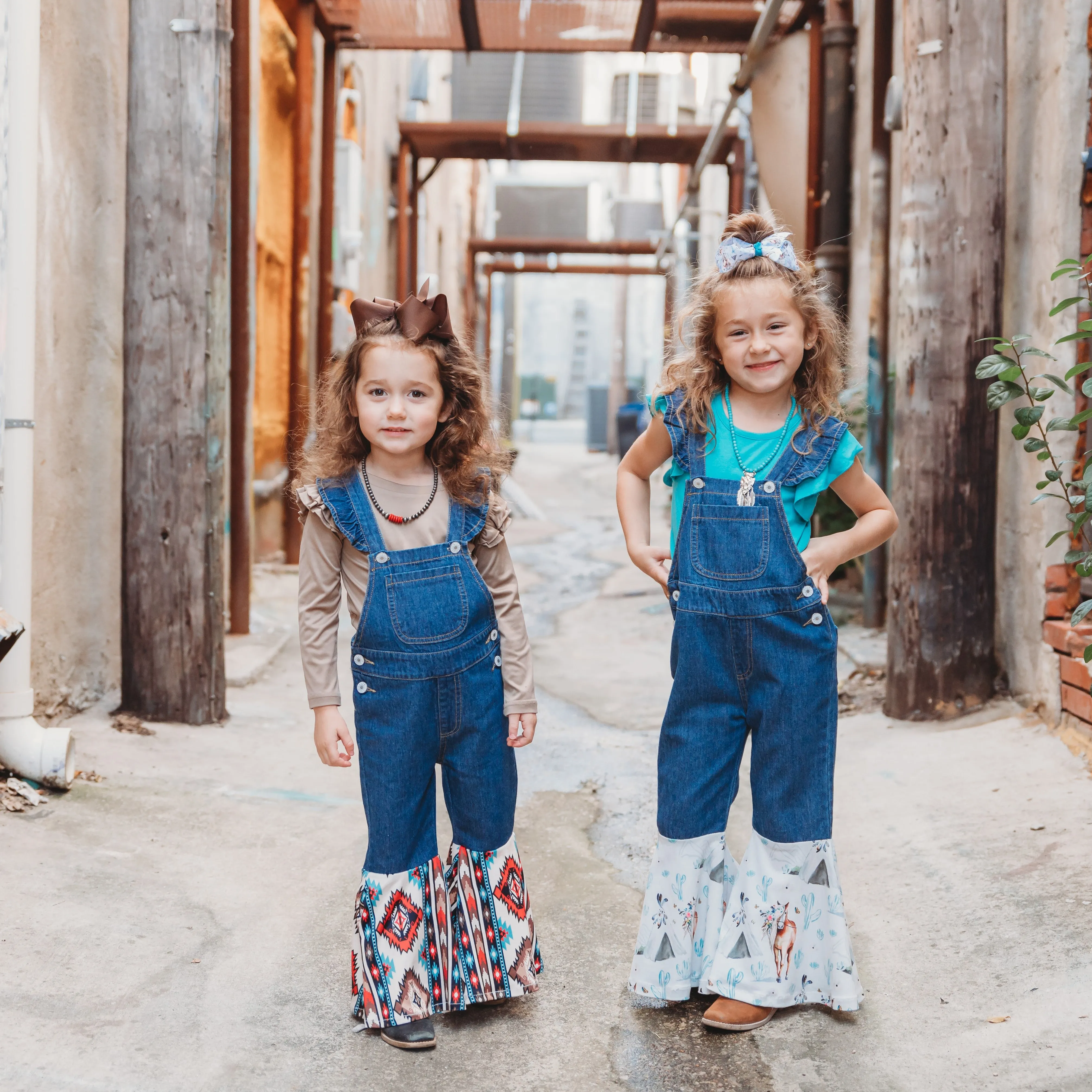 Denim and Buffalo Overalls Kid (6-7)