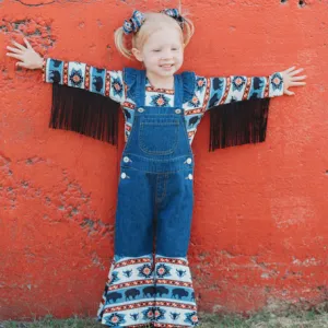 Denim and Buffalo Overalls Kid (6-7)