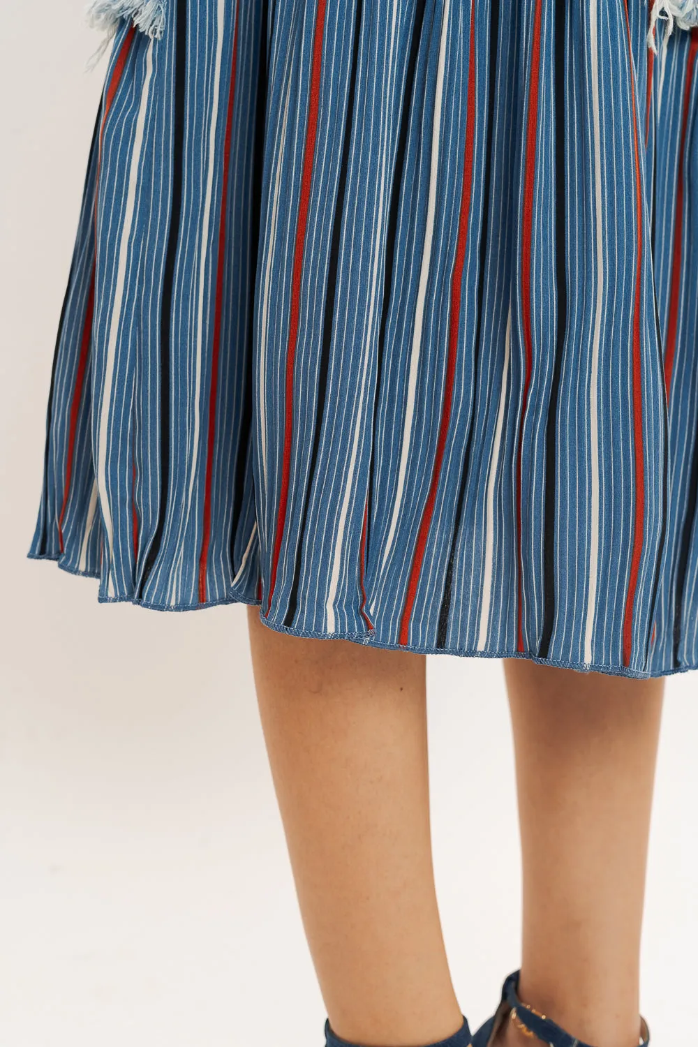 Denim Street Cut Transformation Skirt