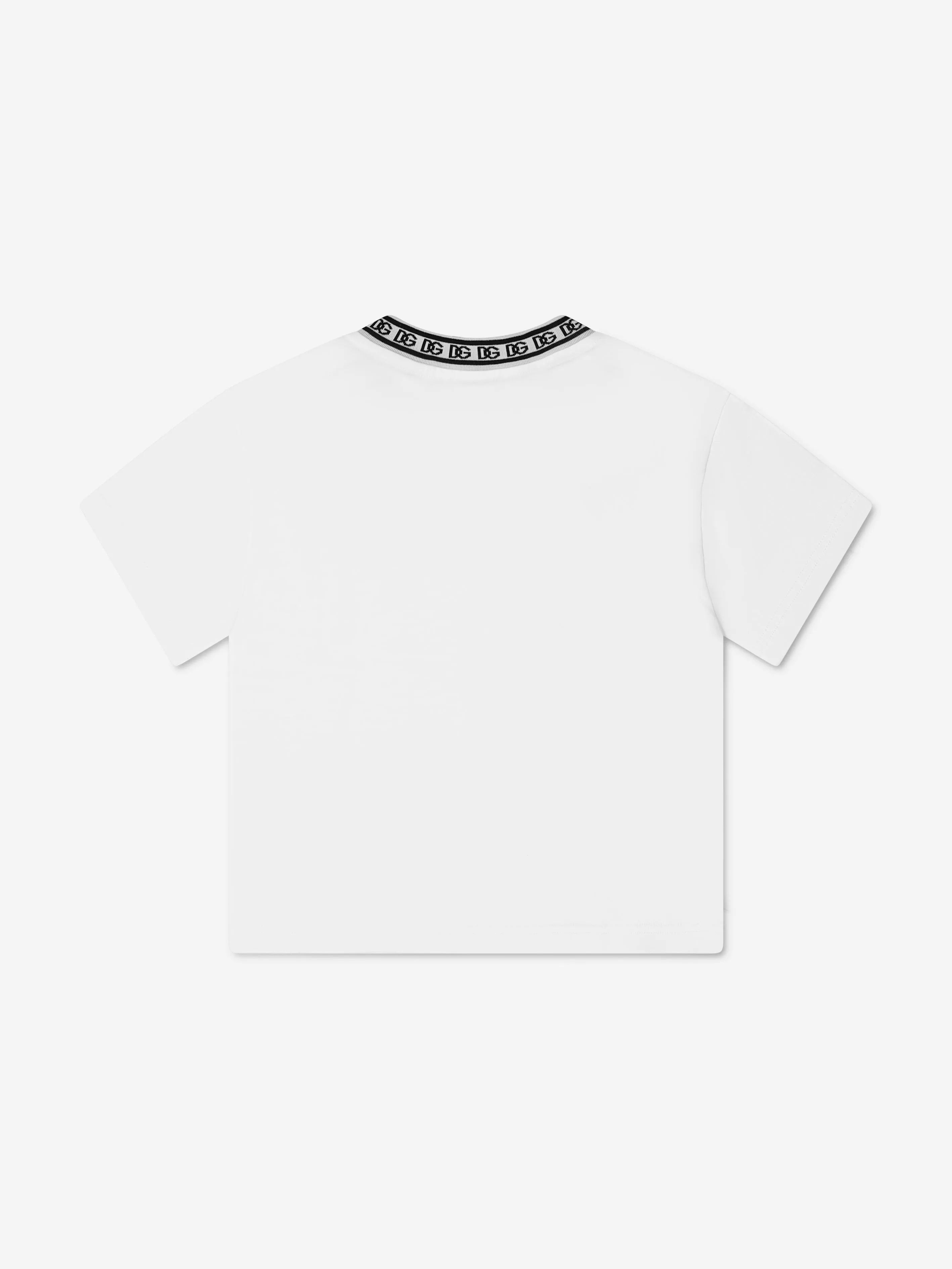 Dolce & Gabbana Boys Logo Band T-Shirt in White