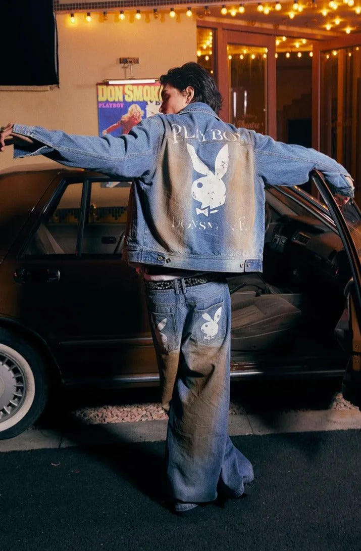 DONSMOKE/PLAYBOY Dirty Washed Jeans