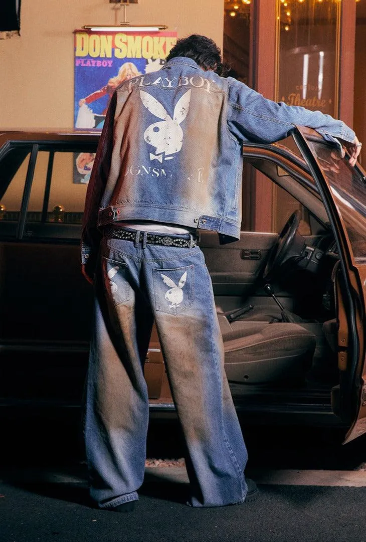 DONSMOKE/PLAYBOY Dirty Washed Jeans