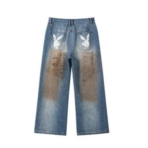 DONSMOKE/PLAYBOY Dirty Washed Jeans
