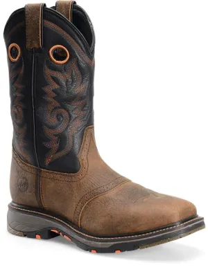 Double H Men's 12" Isaac Wide Square Composite Toe Roper - Beige DH5130