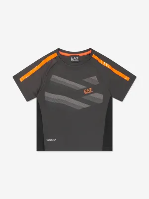 EA7 Emporio Armani Boys Tennis Pro T-Shirt in Grey