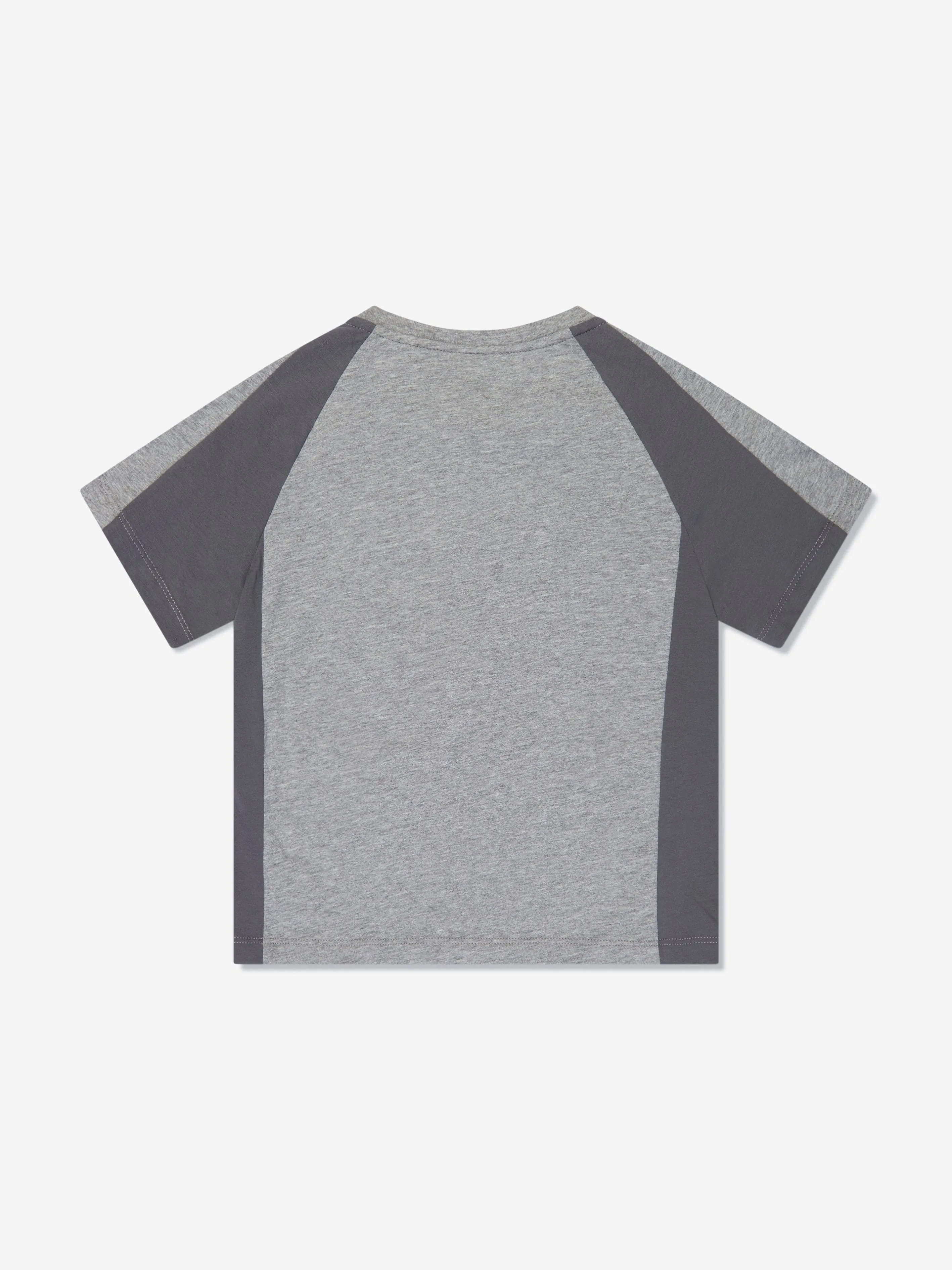 EA7 Emporio Armani Boys Train Tonal Block T-Shirt in Grey