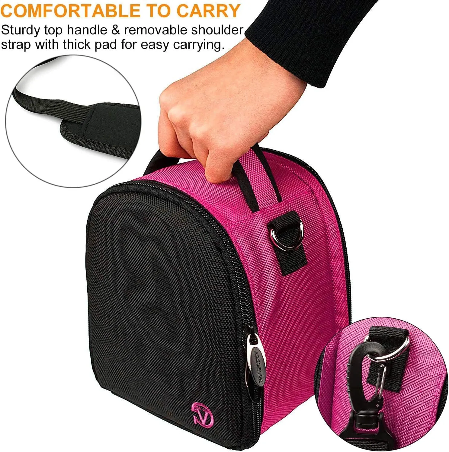 eBigValue DSLR SLR Camera Shoulder Bag Case Compatible With LUMIX DMC FZ70 FZ80 LX10 DMC-G5KK GX9 GX85 LZ40 G9 G7 GH5 G7 X Mark II