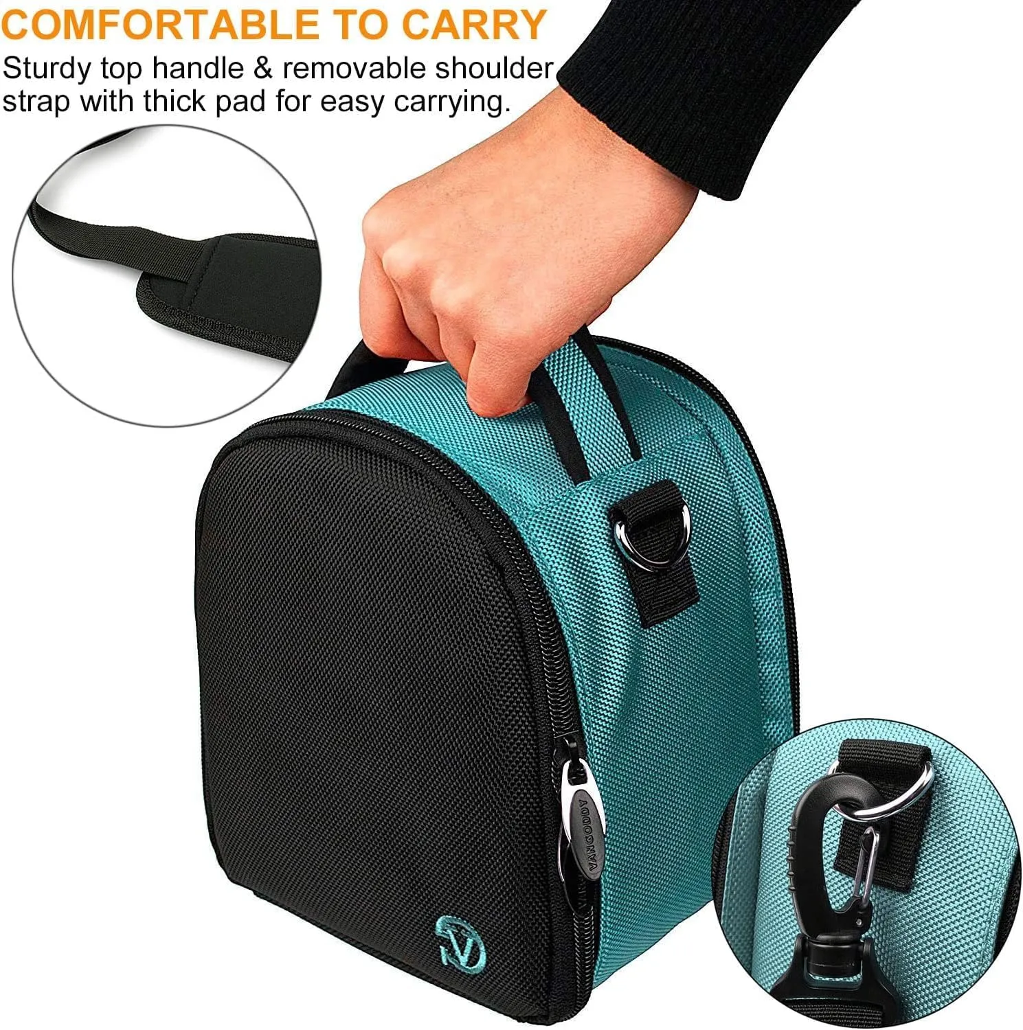 eBigValue DSLR SLR Camera Shoulder Bag Case Compatible With LUMIX DMC FZ70 FZ80 LX10 DMC-G5KK GX9 GX85 LZ40 G9 G7 GH5 G7 X Mark II