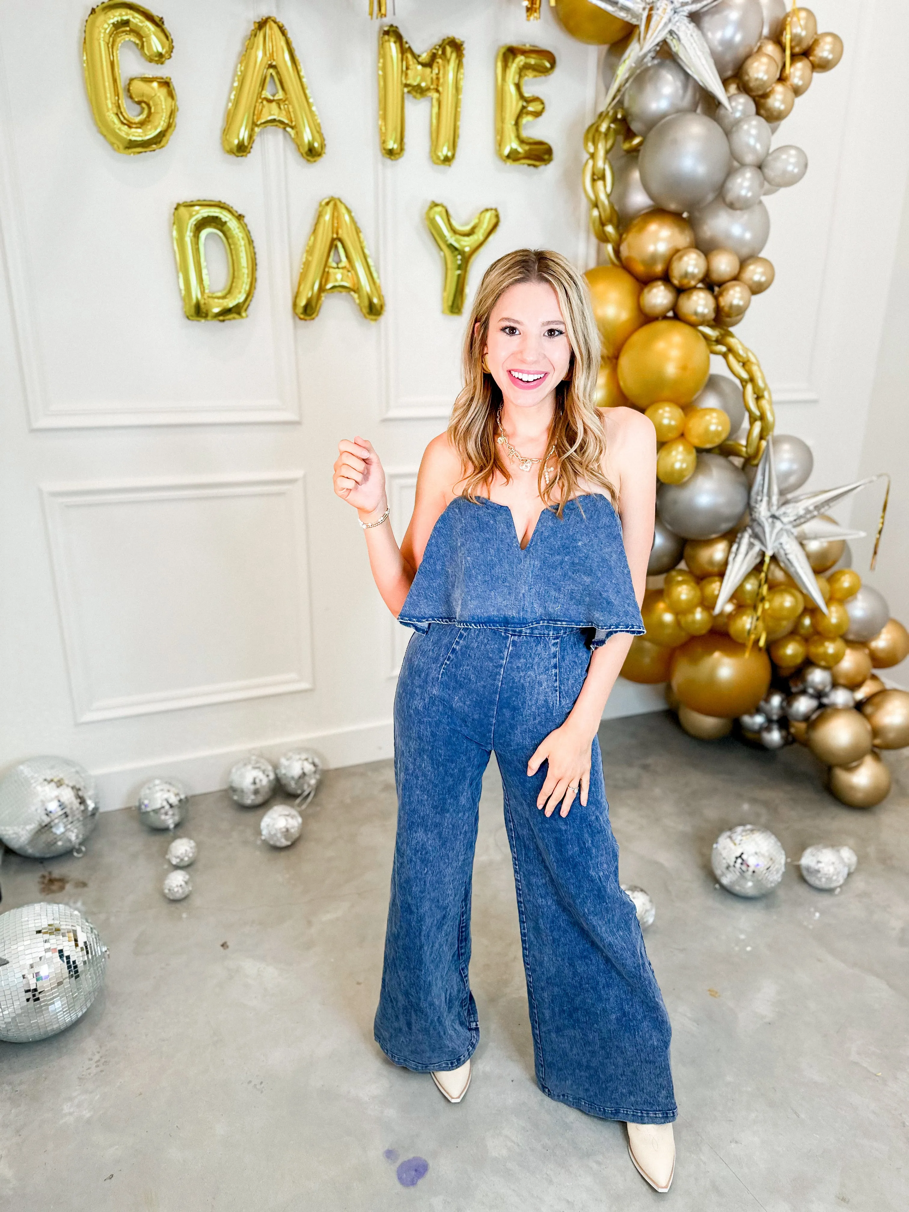 Edgy & Chic Denim Jumpsuit