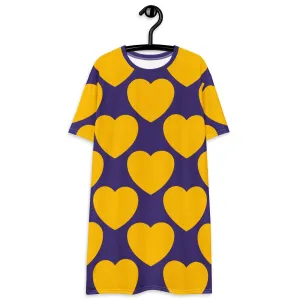 ELLIE LOVE yellow purple - T-shirt dress