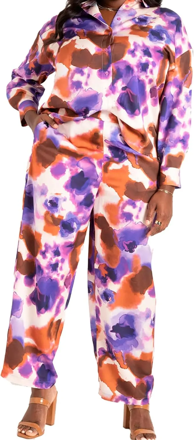 ellos Women's Plus Size Knit Surplice Midi Dress with Self-Tie