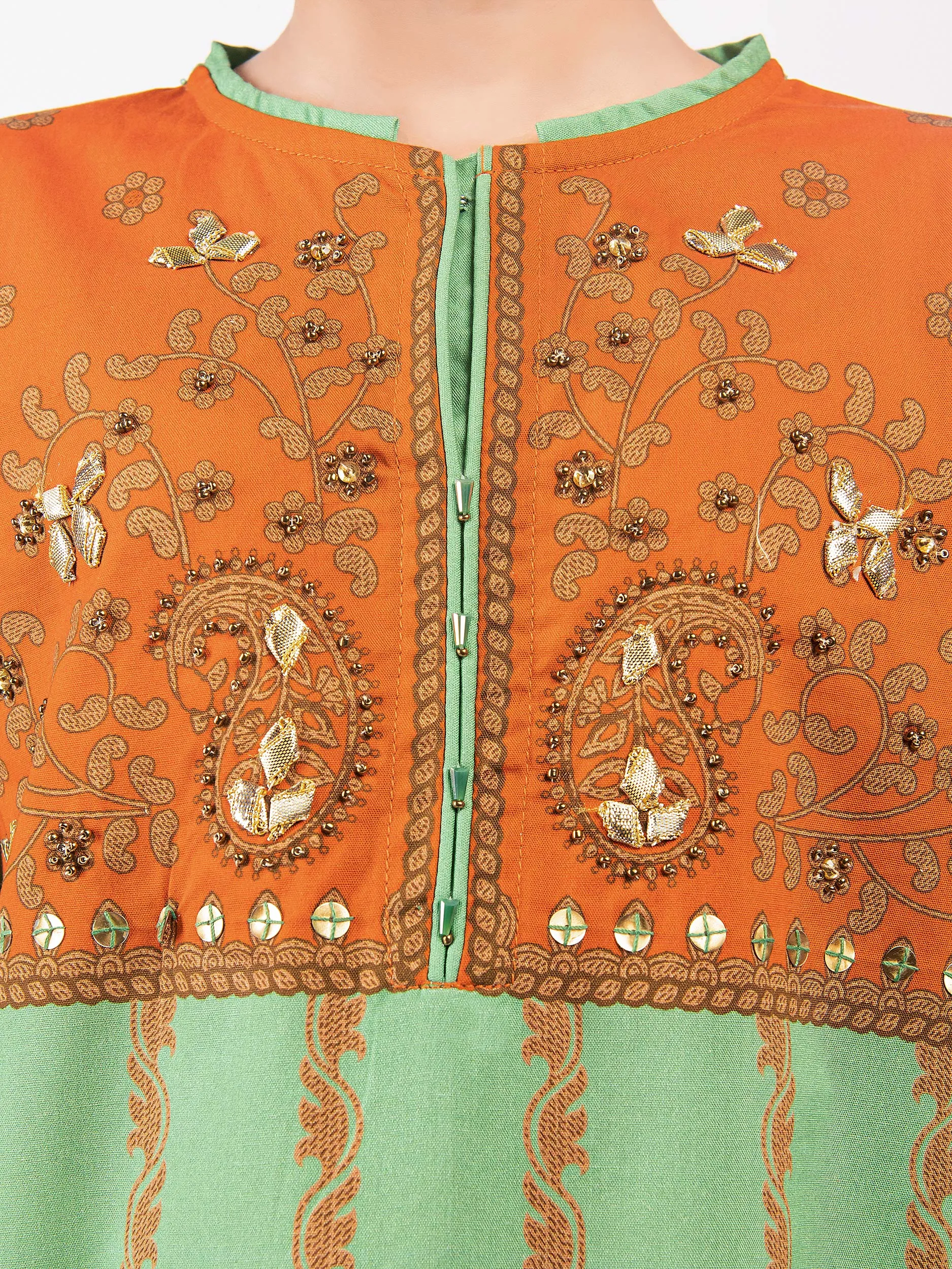 Embellished Winter Cotton Shirt