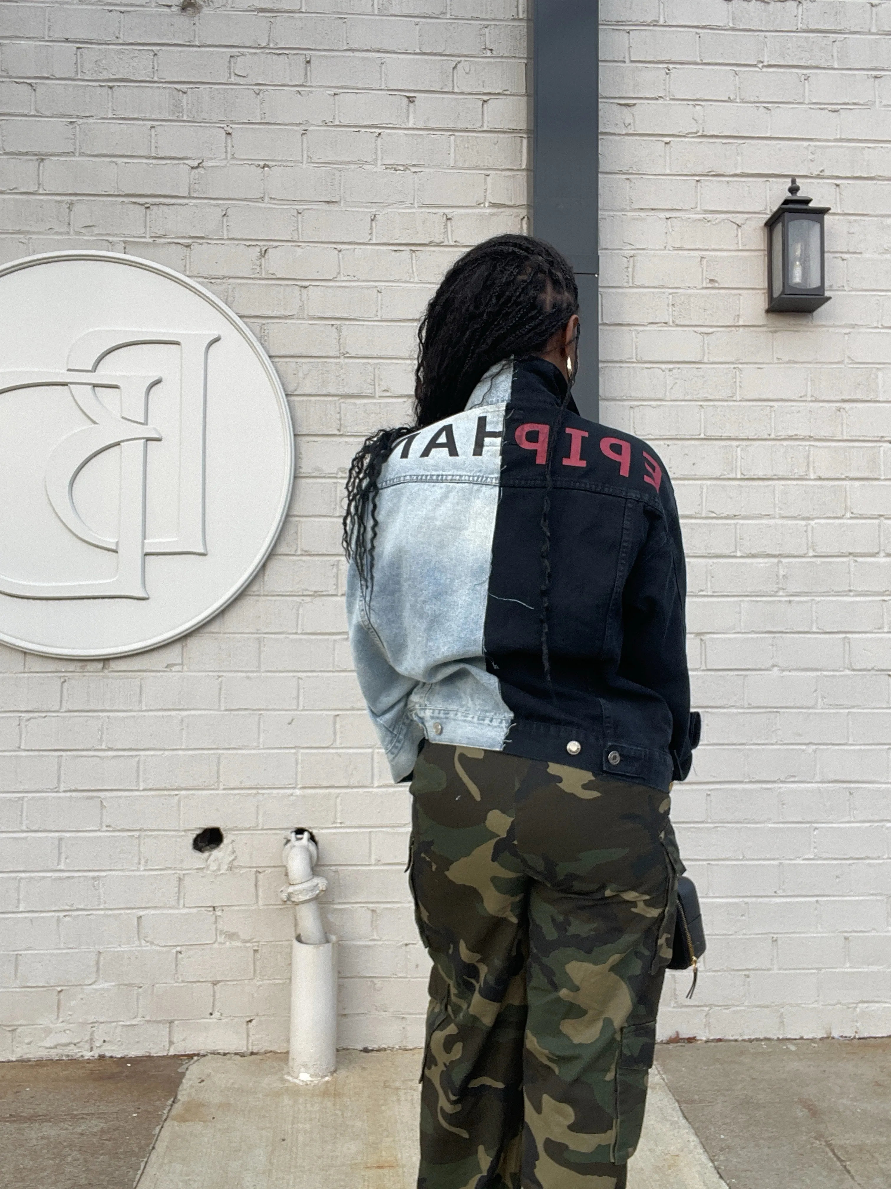 Epiphany 2 Tone Denim jacket