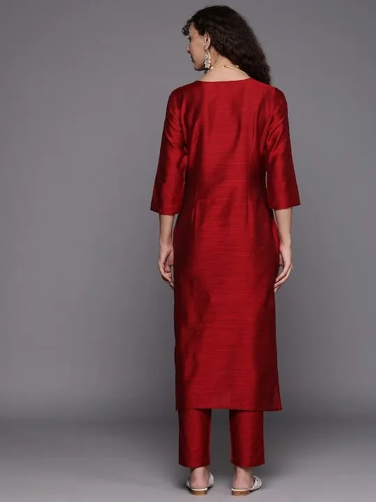 Ethnic Motifs Yoke Design Kurta with Trousers
