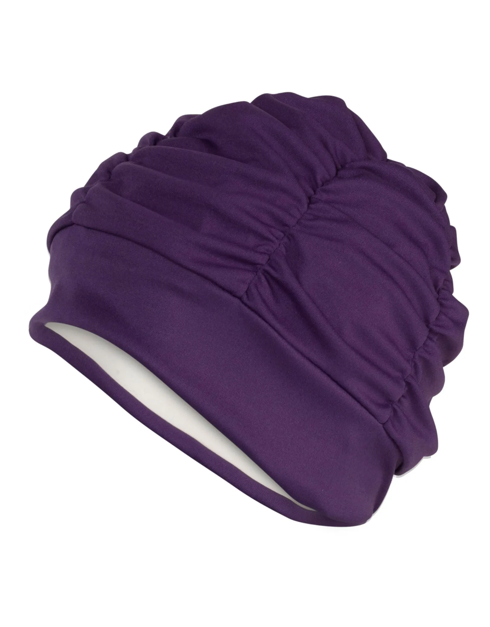 Fashy Pleated Fabric Swim Cap