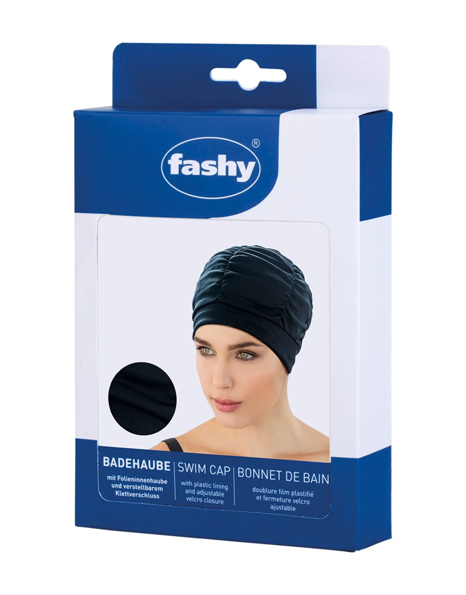 Fashy Pleated Fabric Swim Cap