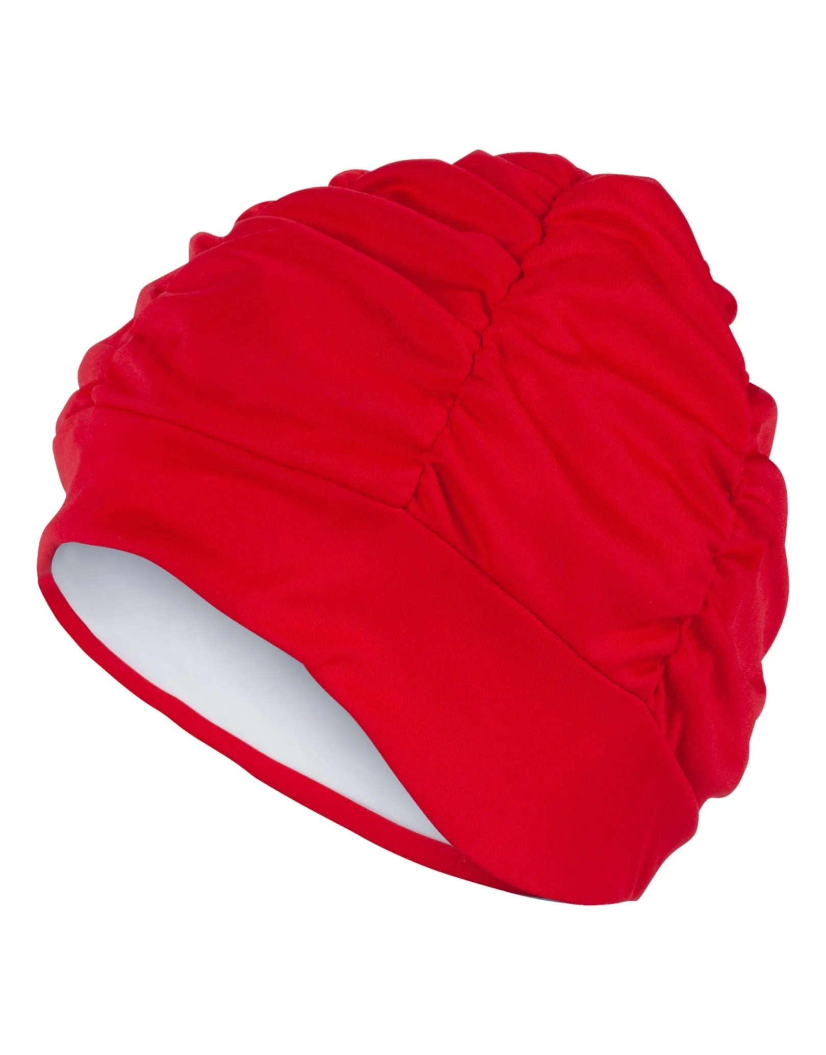Fashy Pleated Fabric Swim Cap