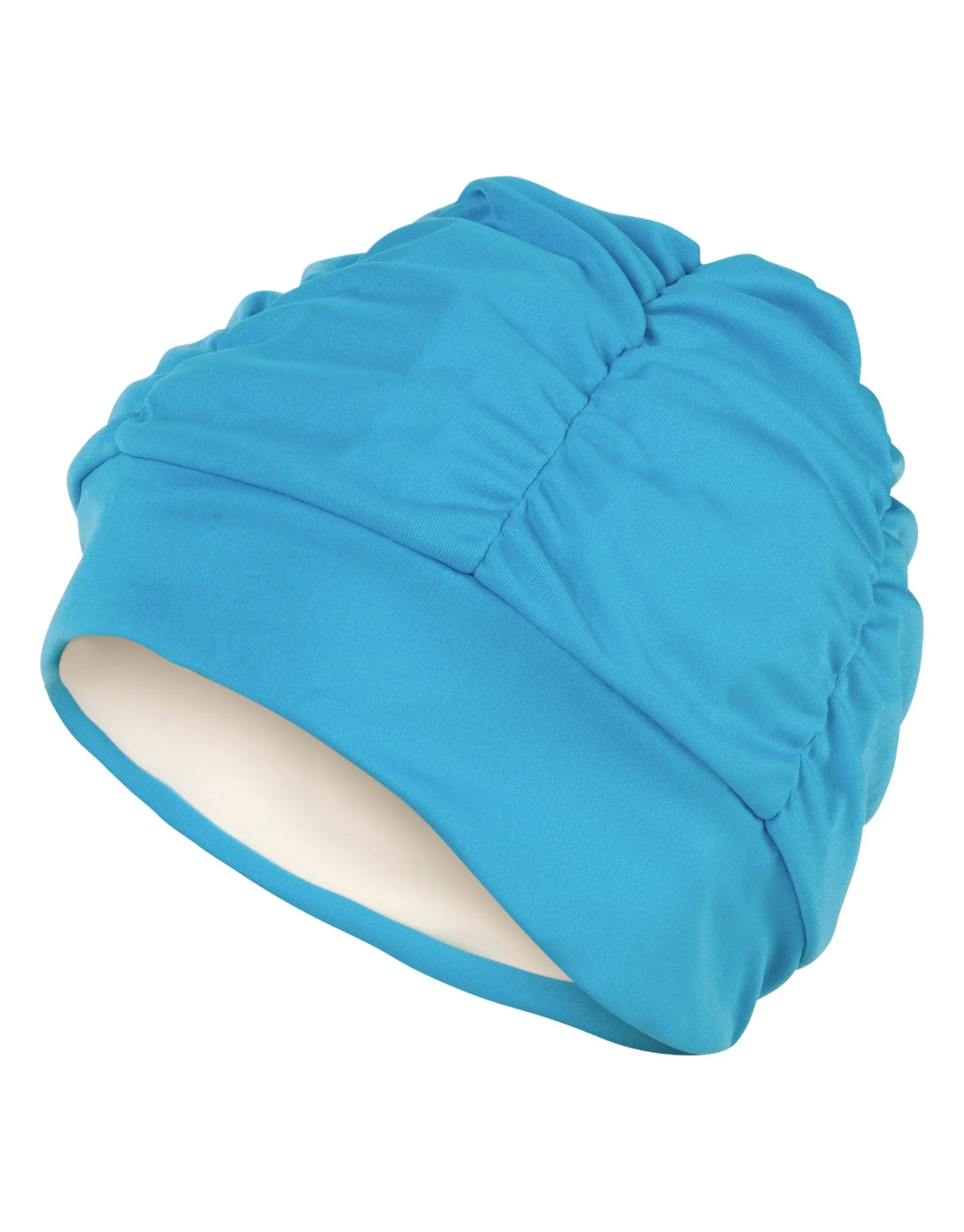 Fashy Pleated Fabric Swim Cap