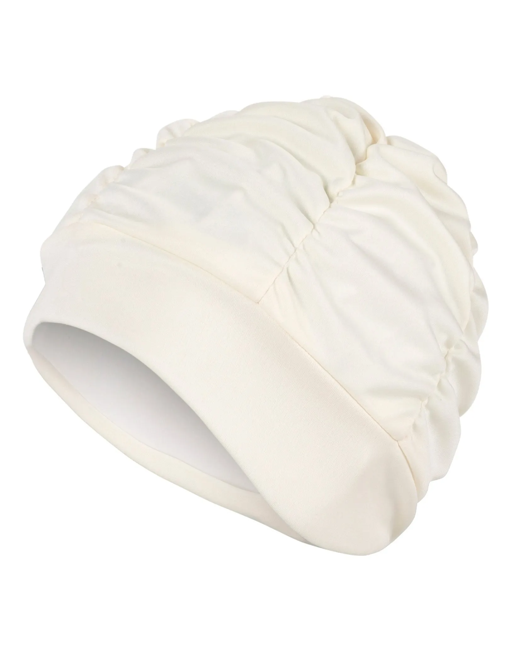 Fashy Pleated Fabric Swim Cap