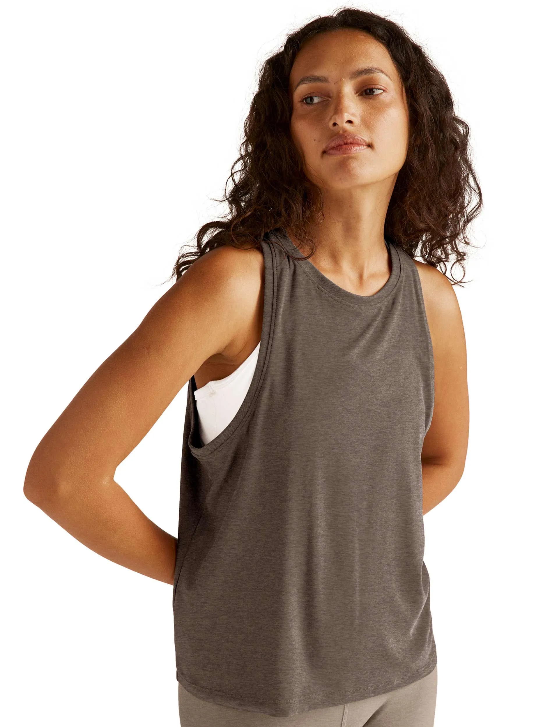 Featherweight Rebalance Tank - Soft Umber Heather