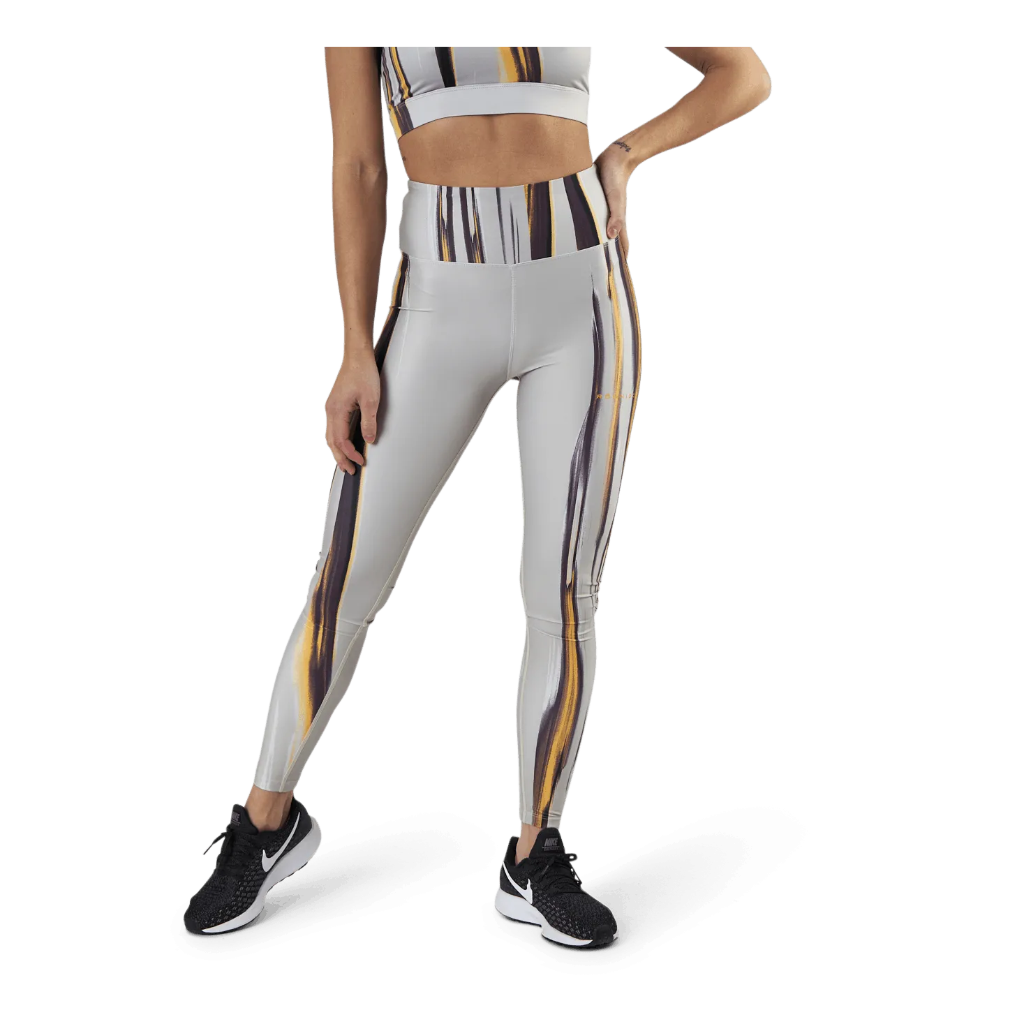 Flattering Keira Printed Tights Beige