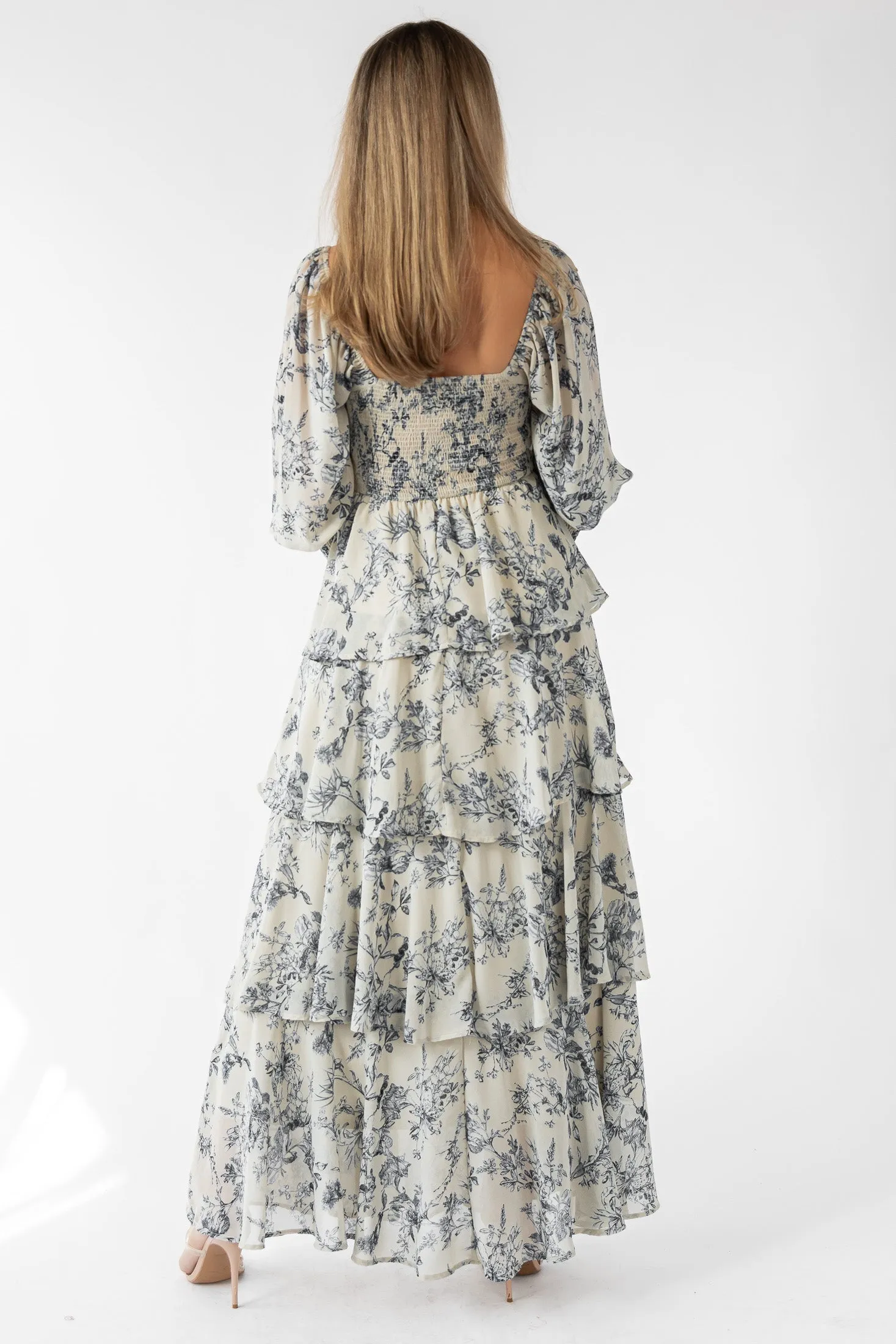 Florence Floral Tiered Maxi Dress - Final Sale