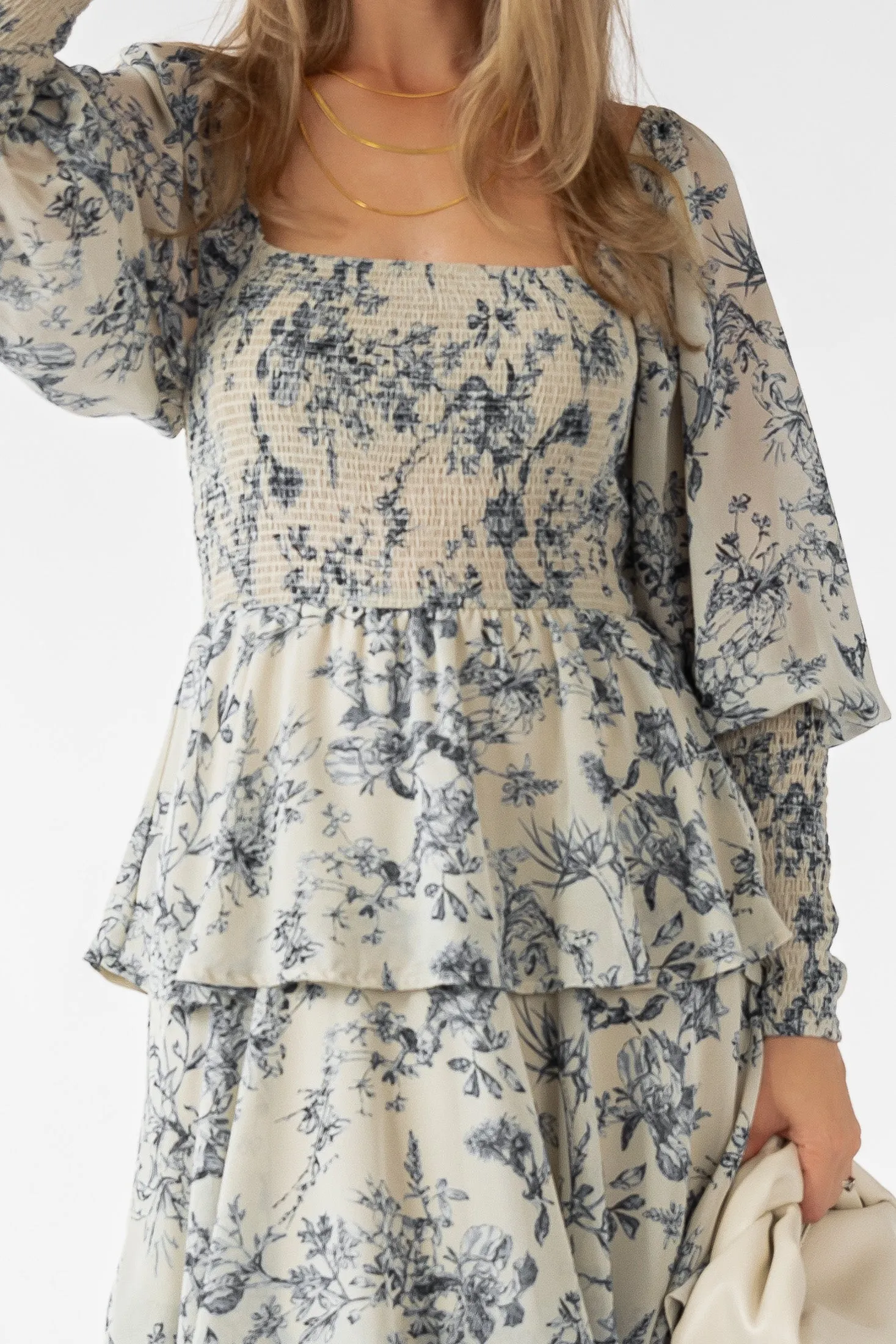 Florence Floral Tiered Maxi Dress - Final Sale