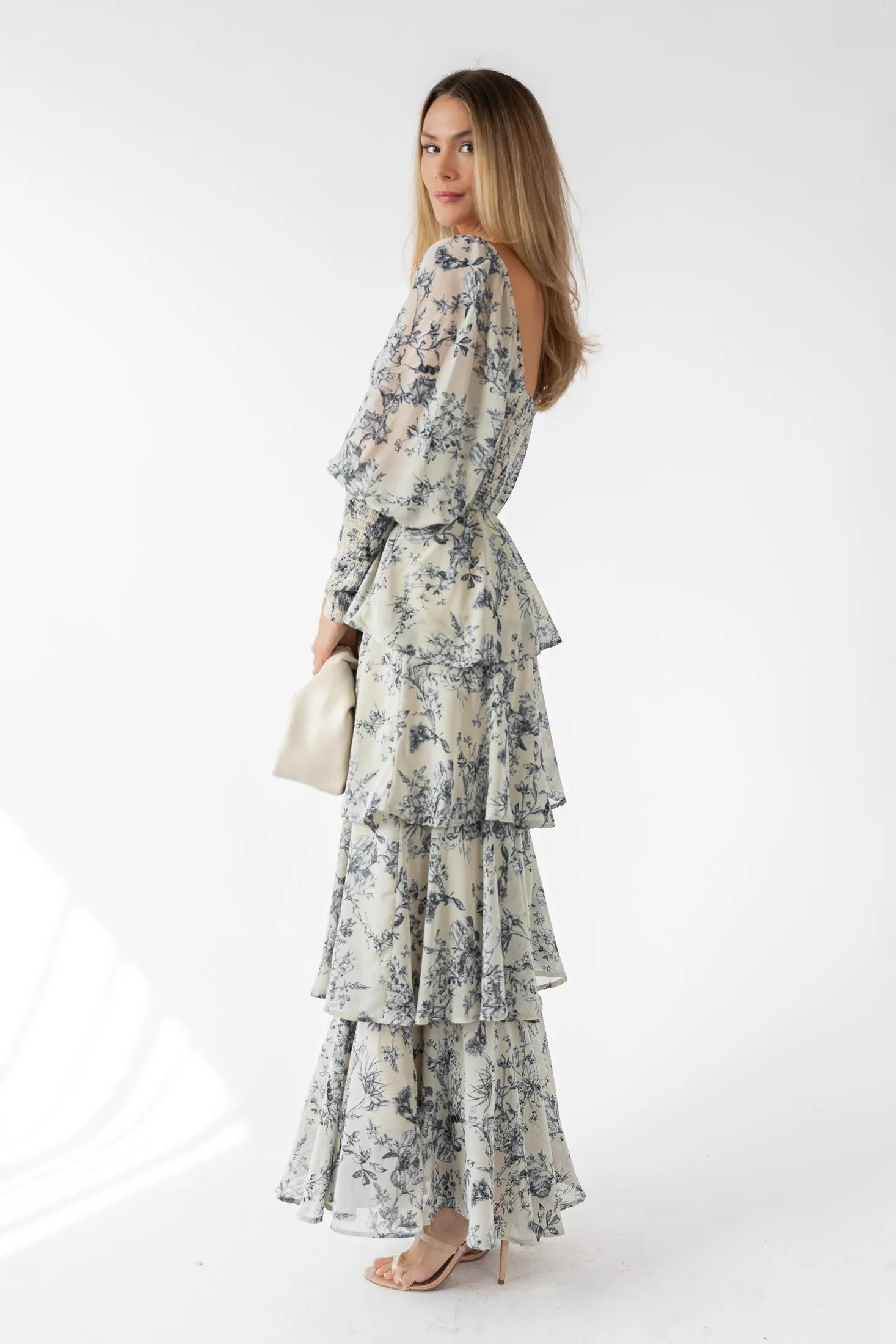 Florence Floral Tiered Maxi Dress - Final Sale