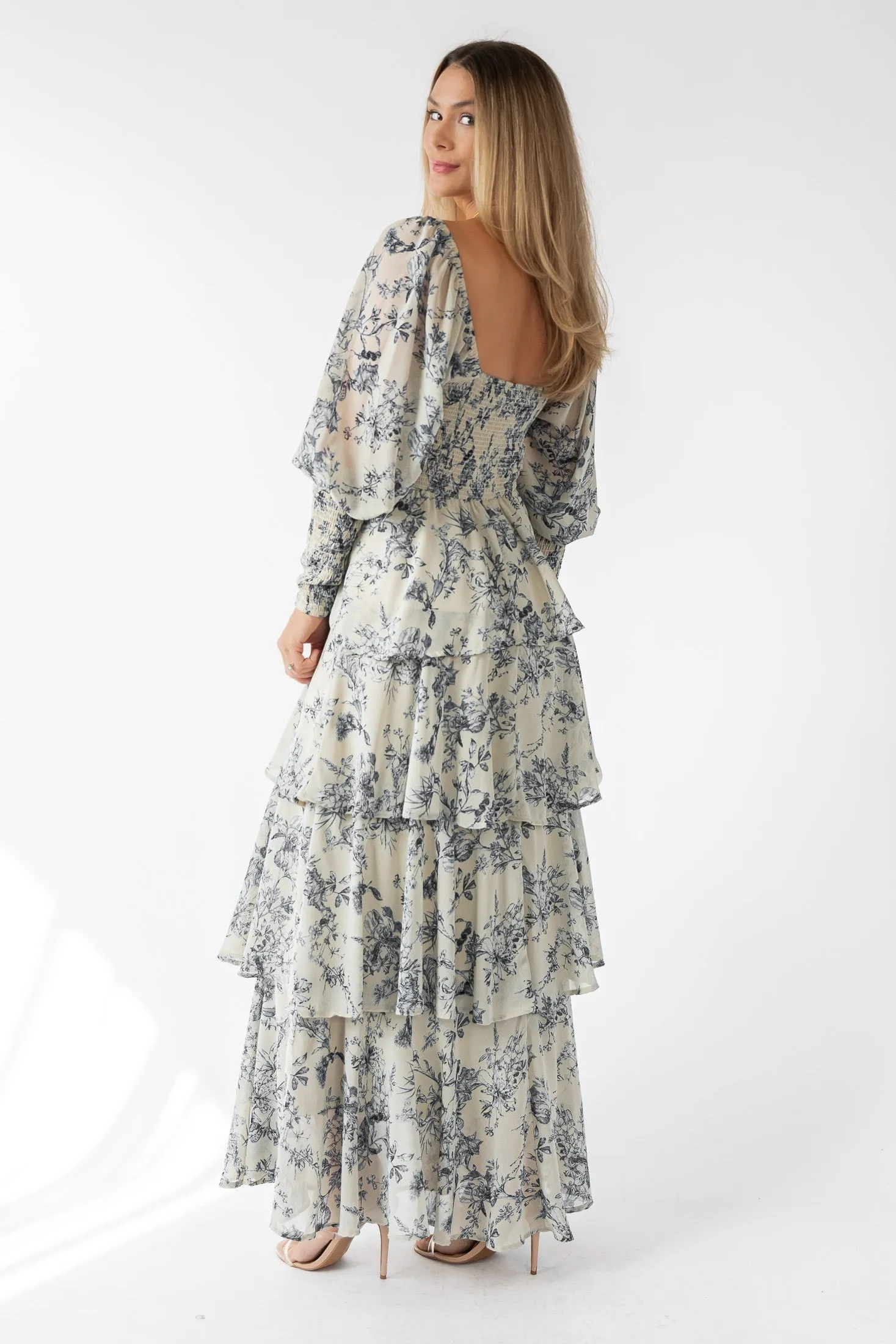 Florence Floral Tiered Maxi Dress - Final Sale