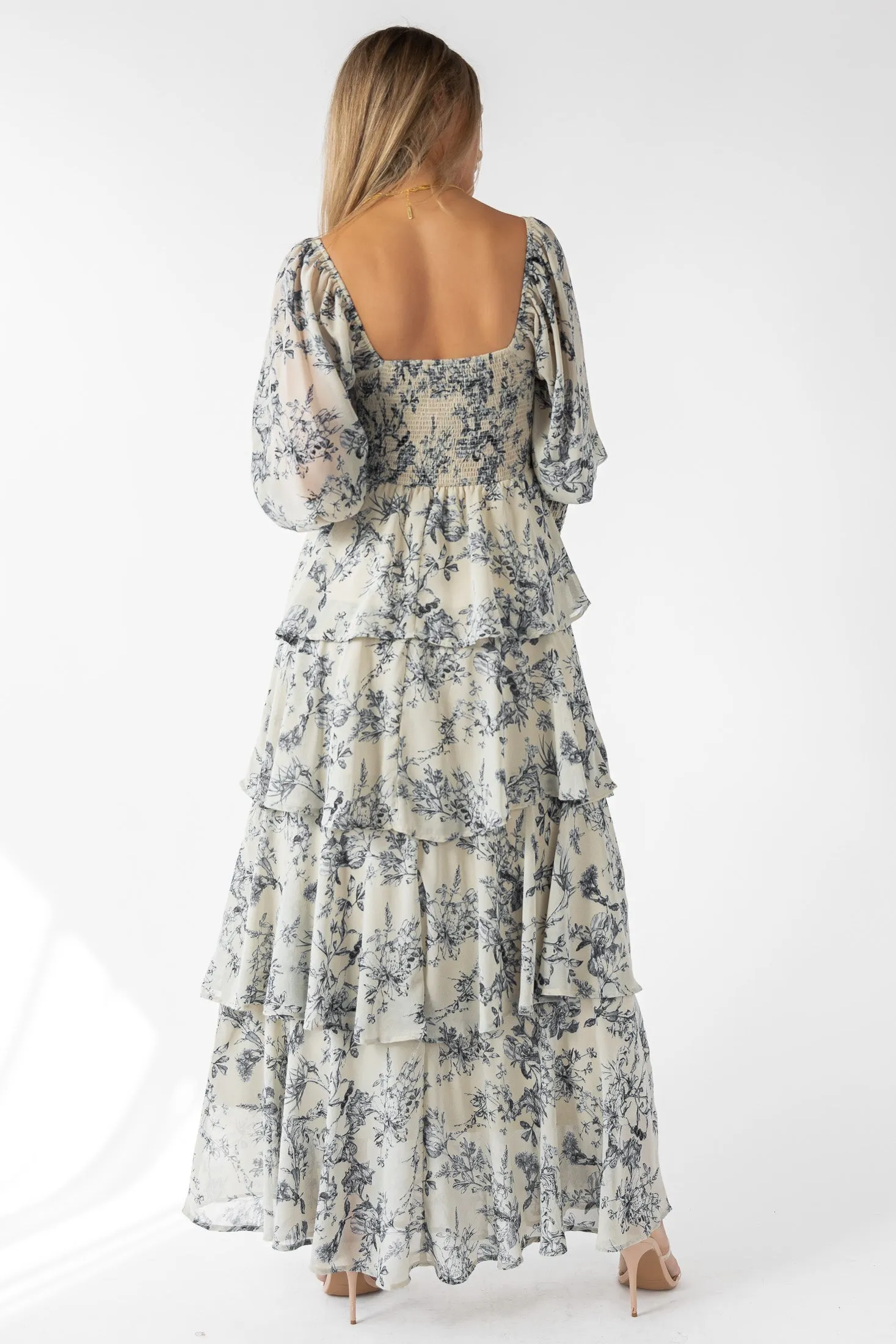 Florence Floral Tiered Maxi Dress - Final Sale