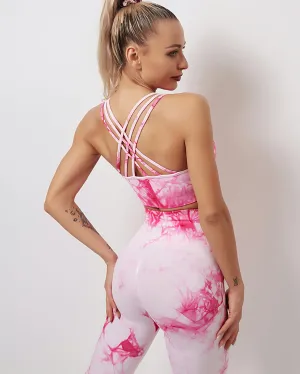 Fojo Dye Sports Bra - Pink