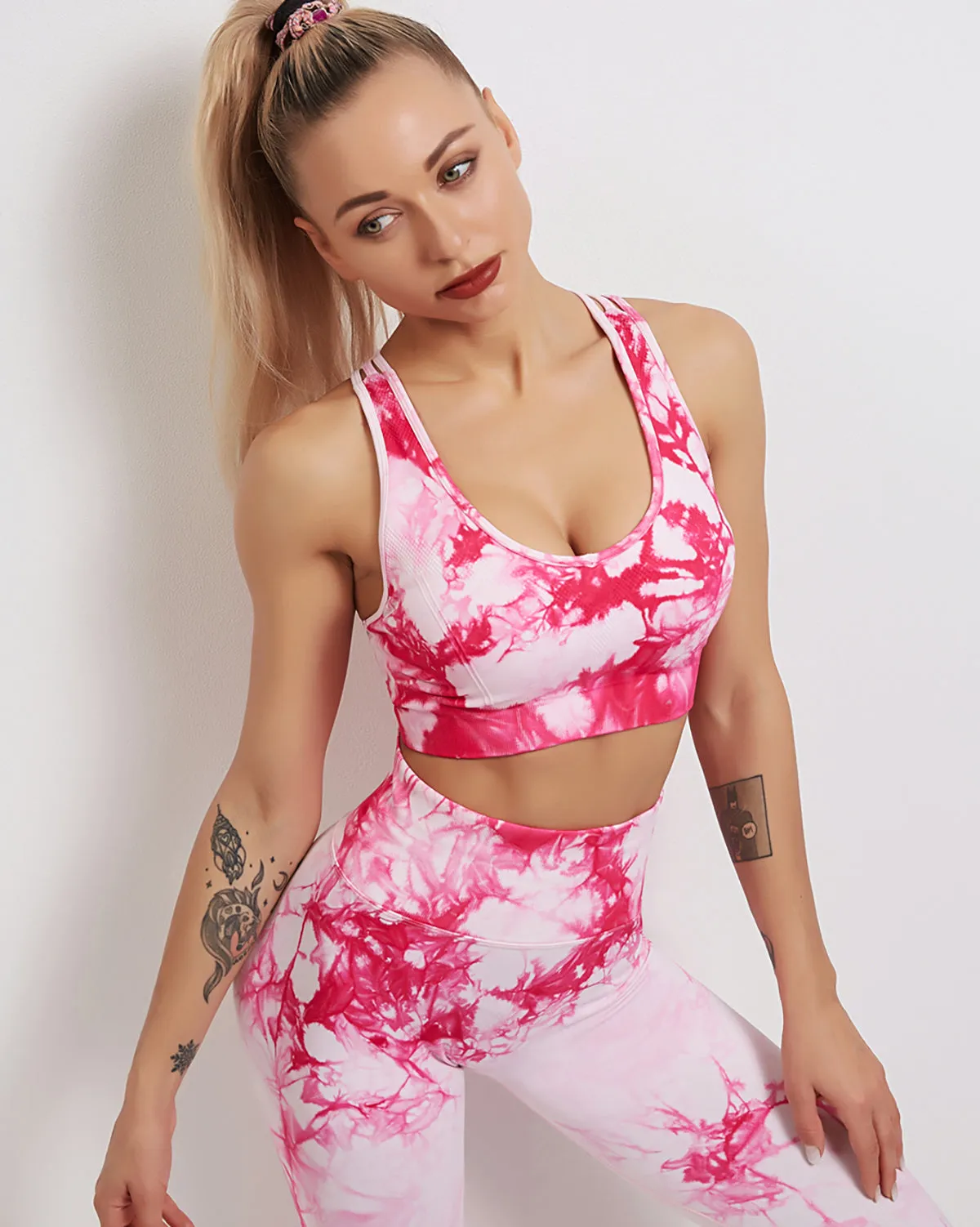 Fojo Dye Sports Bra - Pink